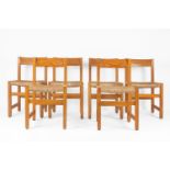 Joaquim Belsa. Set of six chairs circa 1960-1969