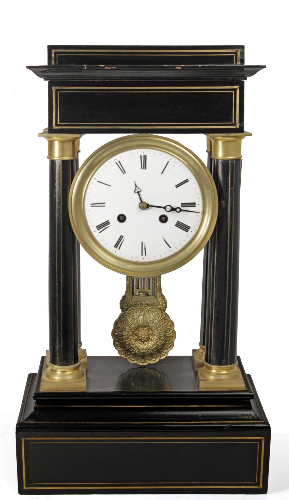 A 19th century Napoleon III portico table clock - Bild 2 aus 3