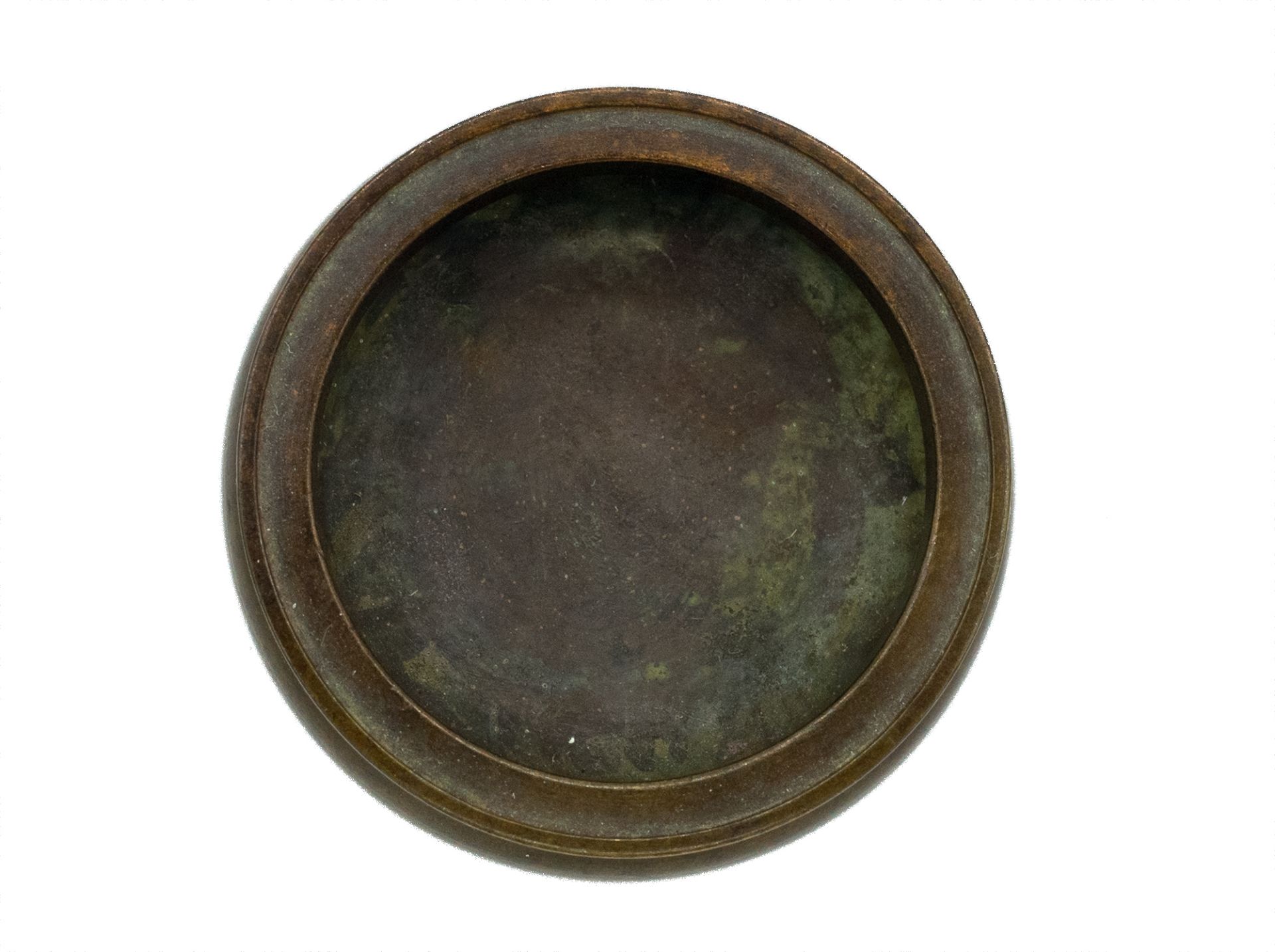 A 19th century Chinese display cabinet bronze vase - Image 2 of 4