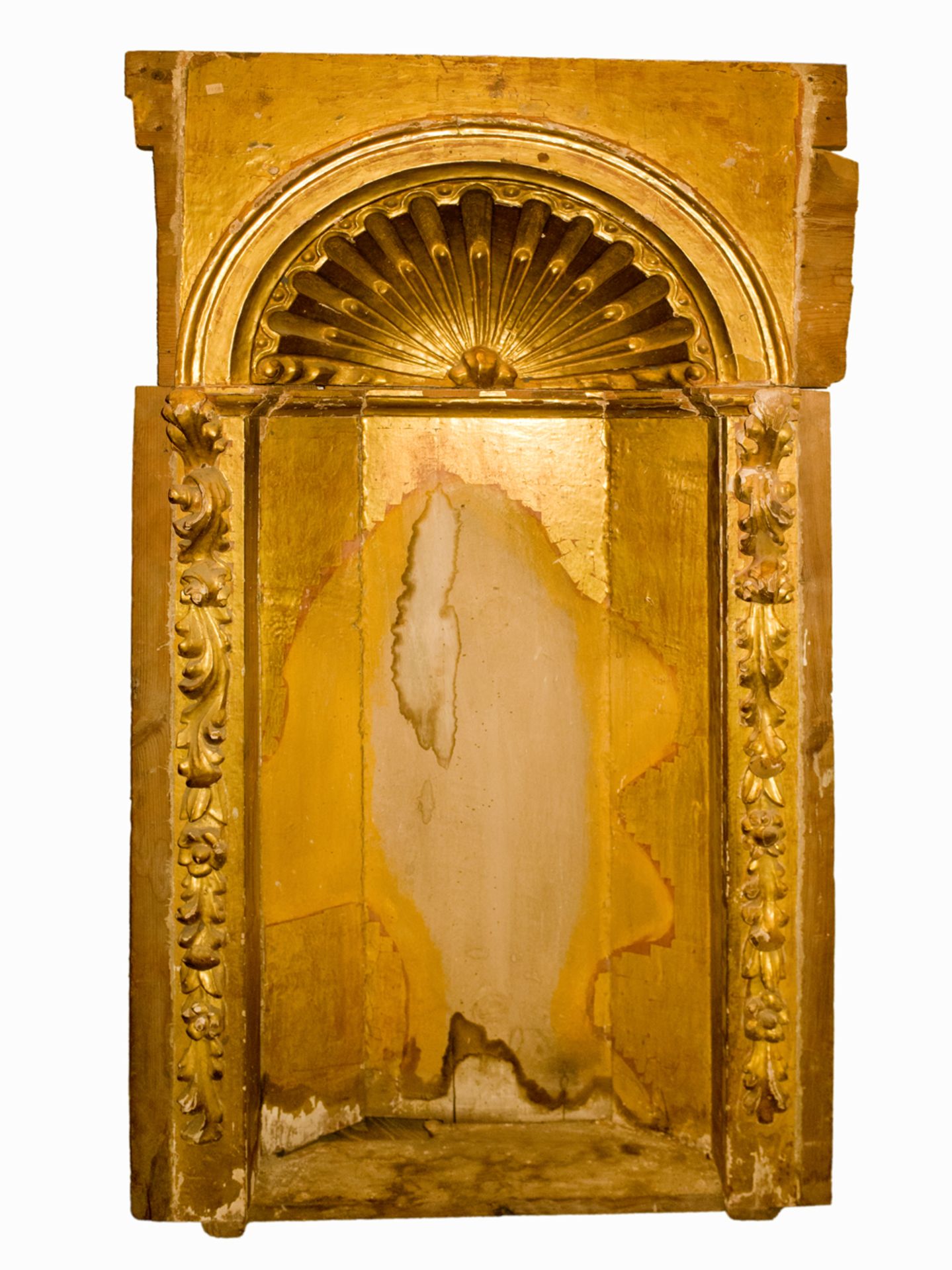 A Baroque style carved and gilt shrine circa 1900