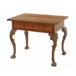 A 20th century Charles IV style walnut table