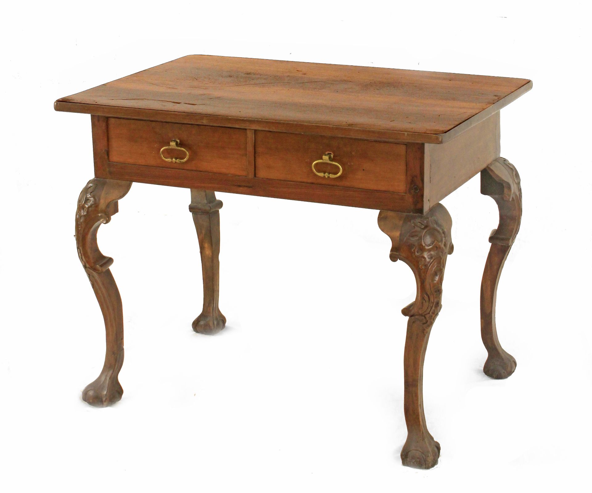 A 20th century Charles IV style walnut table