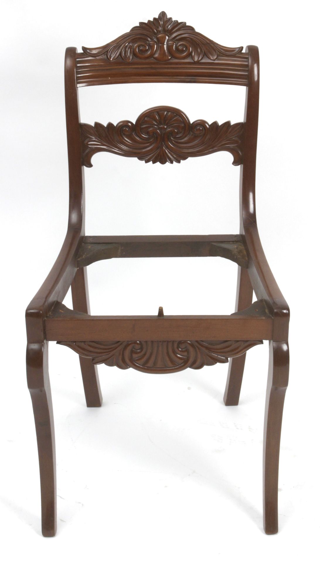 A 19th century set of six English mahogany chairs from Victorian period - Image 2 of 4