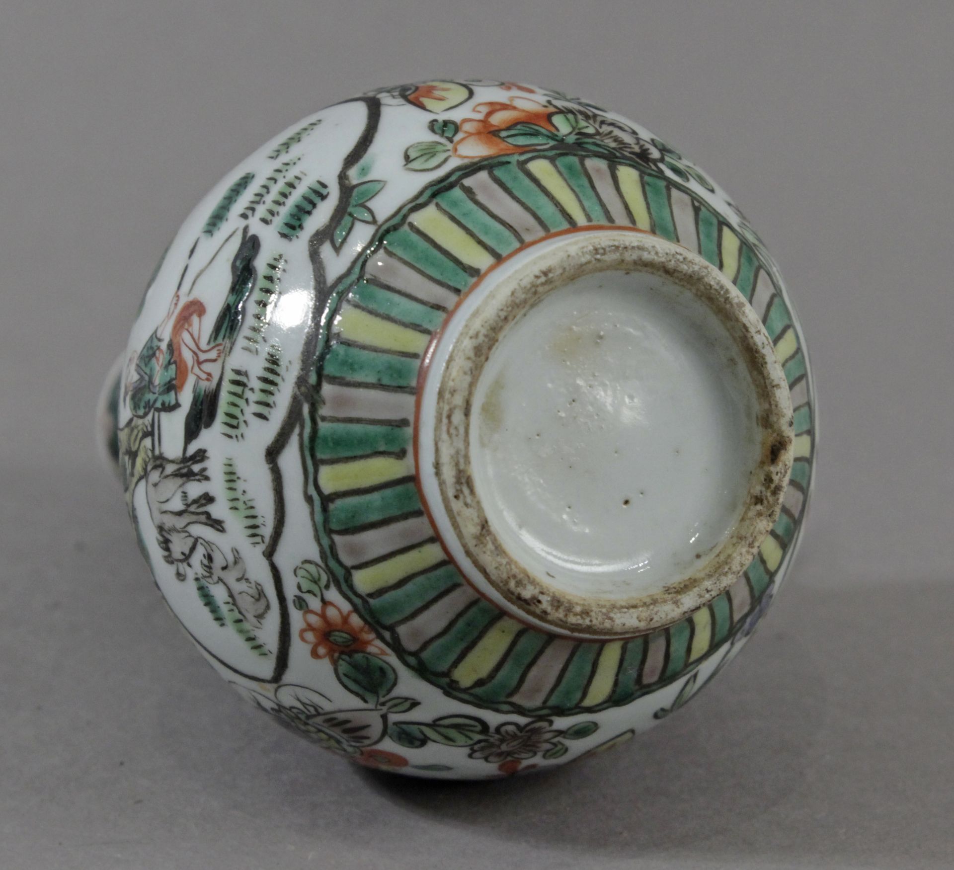 A 19th Chinese miniature vase in Famille Verte Kangxi porcelain - Image 6 of 6