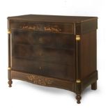 A 19th century Spanish fernandino mahogany chest of drawers
