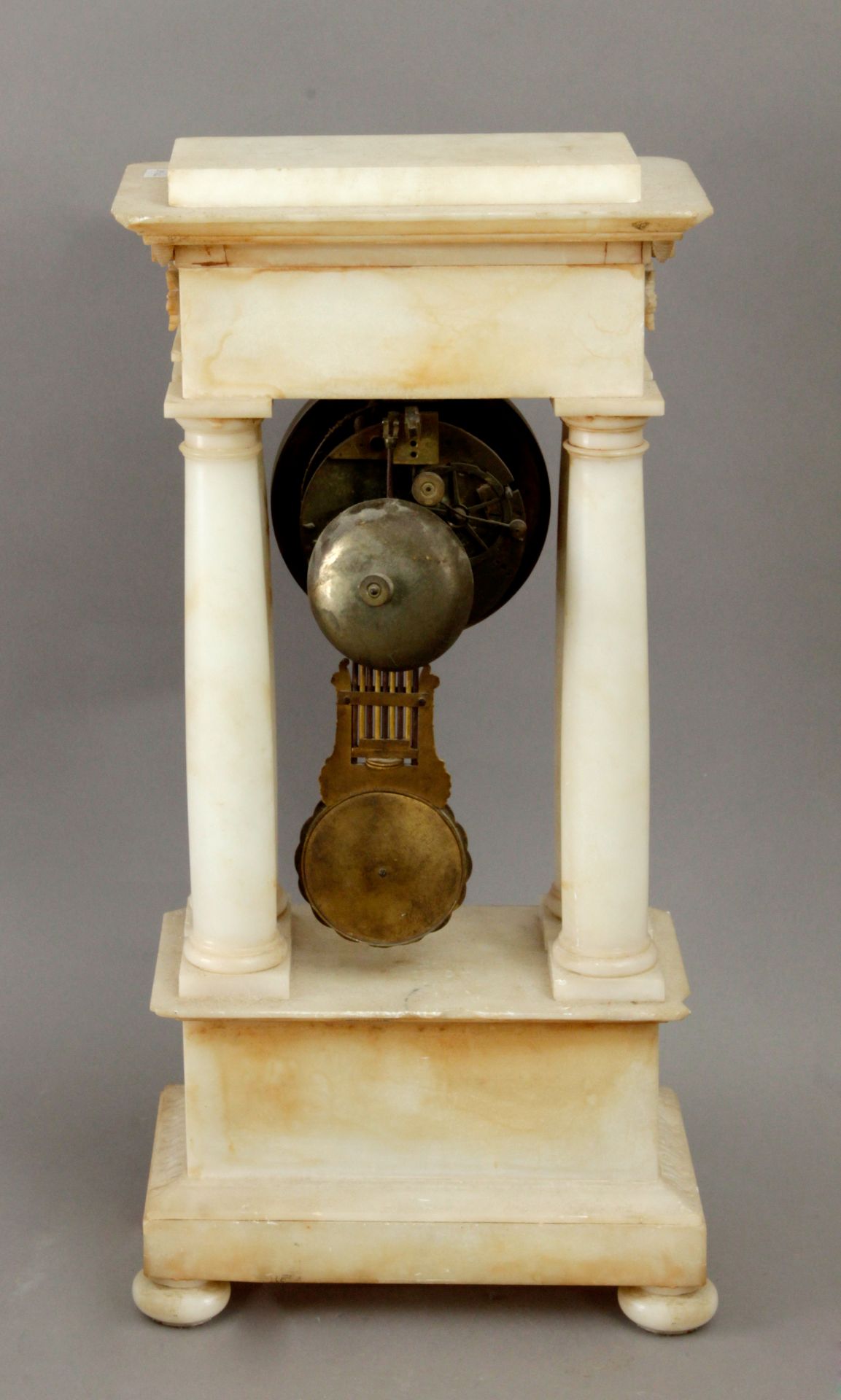 A 19th century Napoleon III portico table clock - Bild 6 aus 7