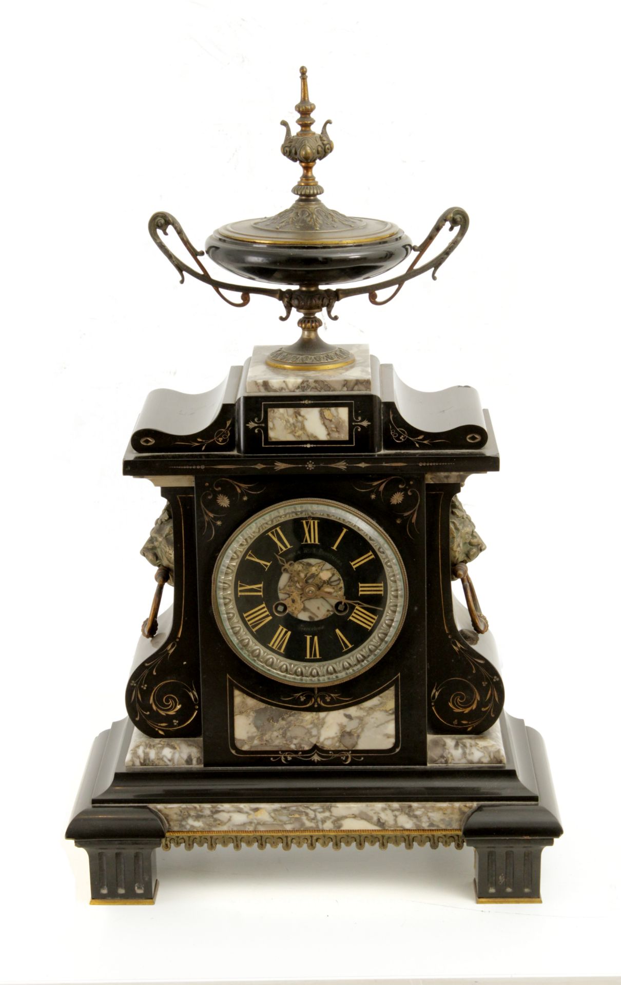 A 19th century French Napoleon III period mantel clock - Bild 2 aus 7
