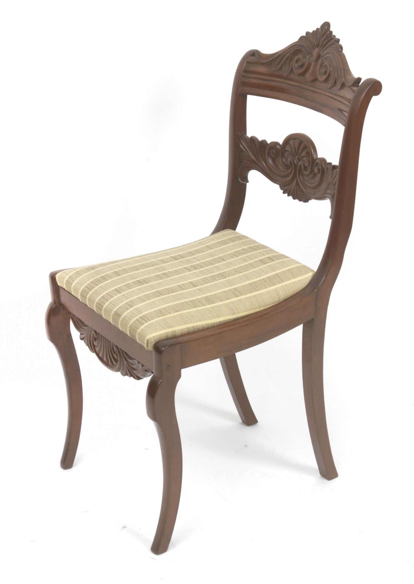 A 19th century set of six English mahogany chairs from Victorian period - Image 3 of 4