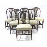 A first quarter of 20th century set of six rosewood chairs