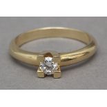 A 0,35 ct. brilliant cut diamond solitaire ring