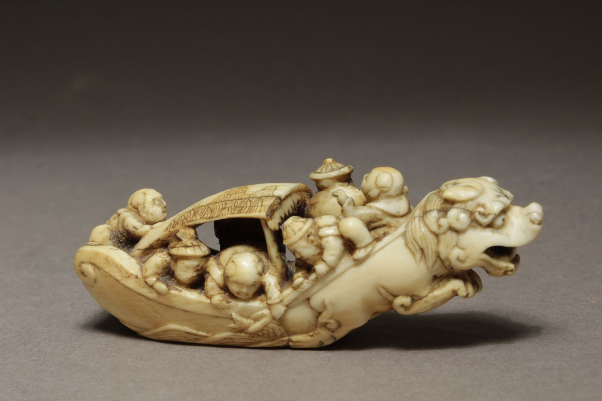 An early 19th century Japanese netsuke form Meiji period. Signed Komin