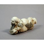 A 19th century Japanese netsuke from Meiji period. Signed