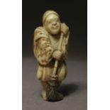 A mid 19th century netsuke from Edo period. Signed Tomonobu