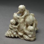 A late 19th century Japanese netsuke from Meiji period. Signed Chomin