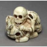 A 19th century Japanese netsuke from Meiji period. Signed