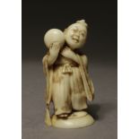 A 19th century Japanese netsuke from Meiji period. Signed Kogyoko