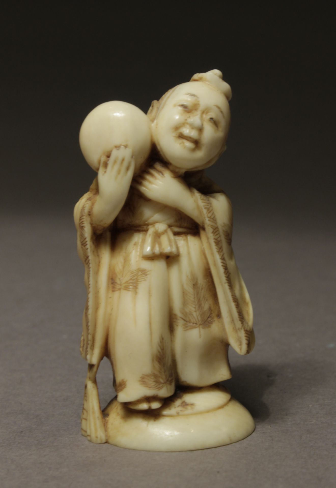 A 19th century Japanese netsuke from Meiji period. Signed Kogyoko