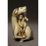 An 18th century Japanese netsuke from Edo period