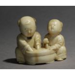 A Japanese netsuke from Edo-Meiji period circa 1850-1880. Signed Homin