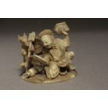 A mid 19th century Japanese netsuke from Edo period. Signed Gyokuo