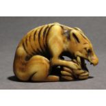 A mid 18th century Japanese netsuke from Edo period