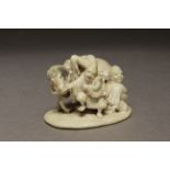 A late 19th century Japanese netsuke-okimono from Meiji period