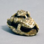 A 19th century Japanese netsuke from Meiji period. Signed Gyoku