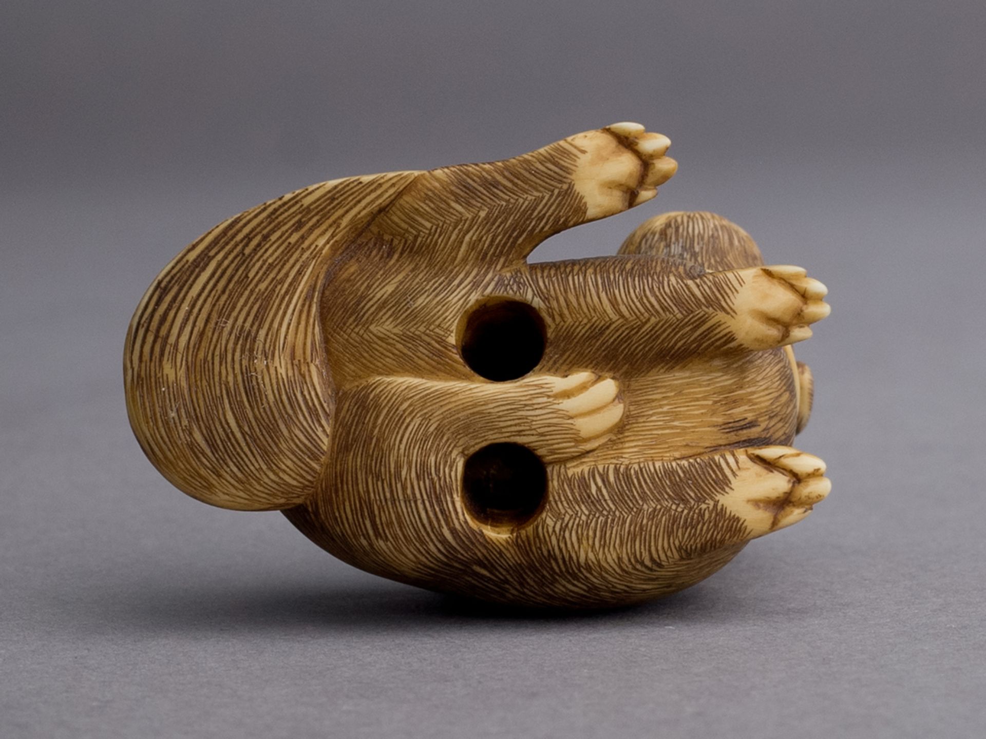 A 19th century Japanese netsuke from Meiji period - Image 5 of 5