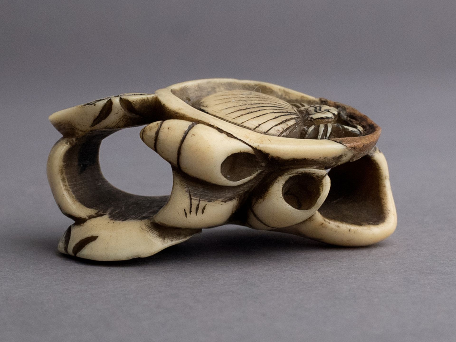 A 19th century Japanese netsuke from Meiji period - Image 5 of 5