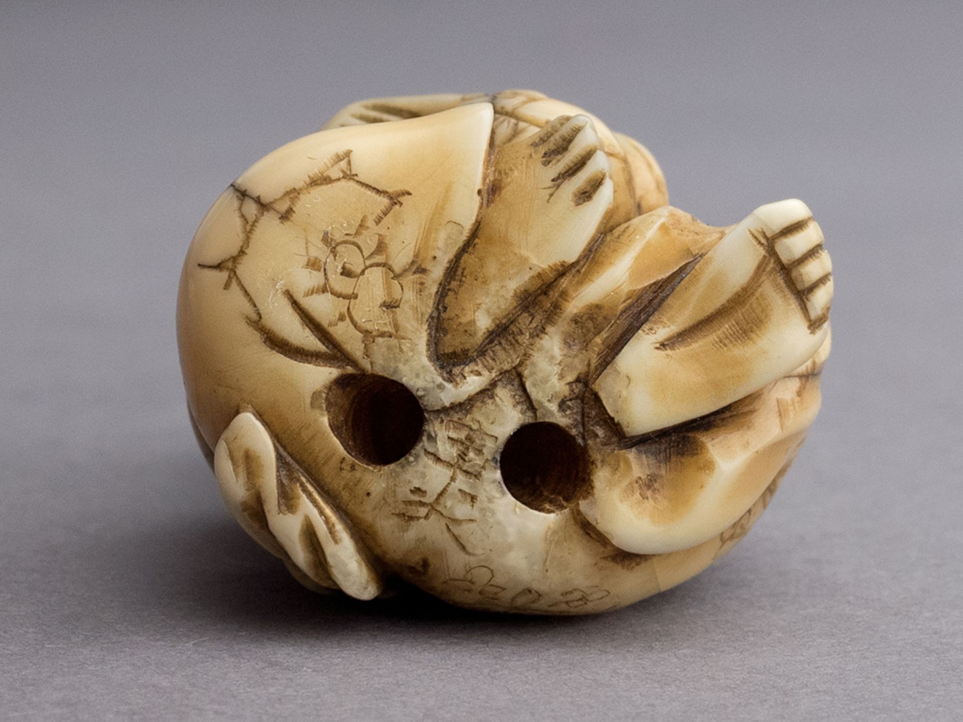 A Japanese netsuke from Edo period - Bild 5 aus 5