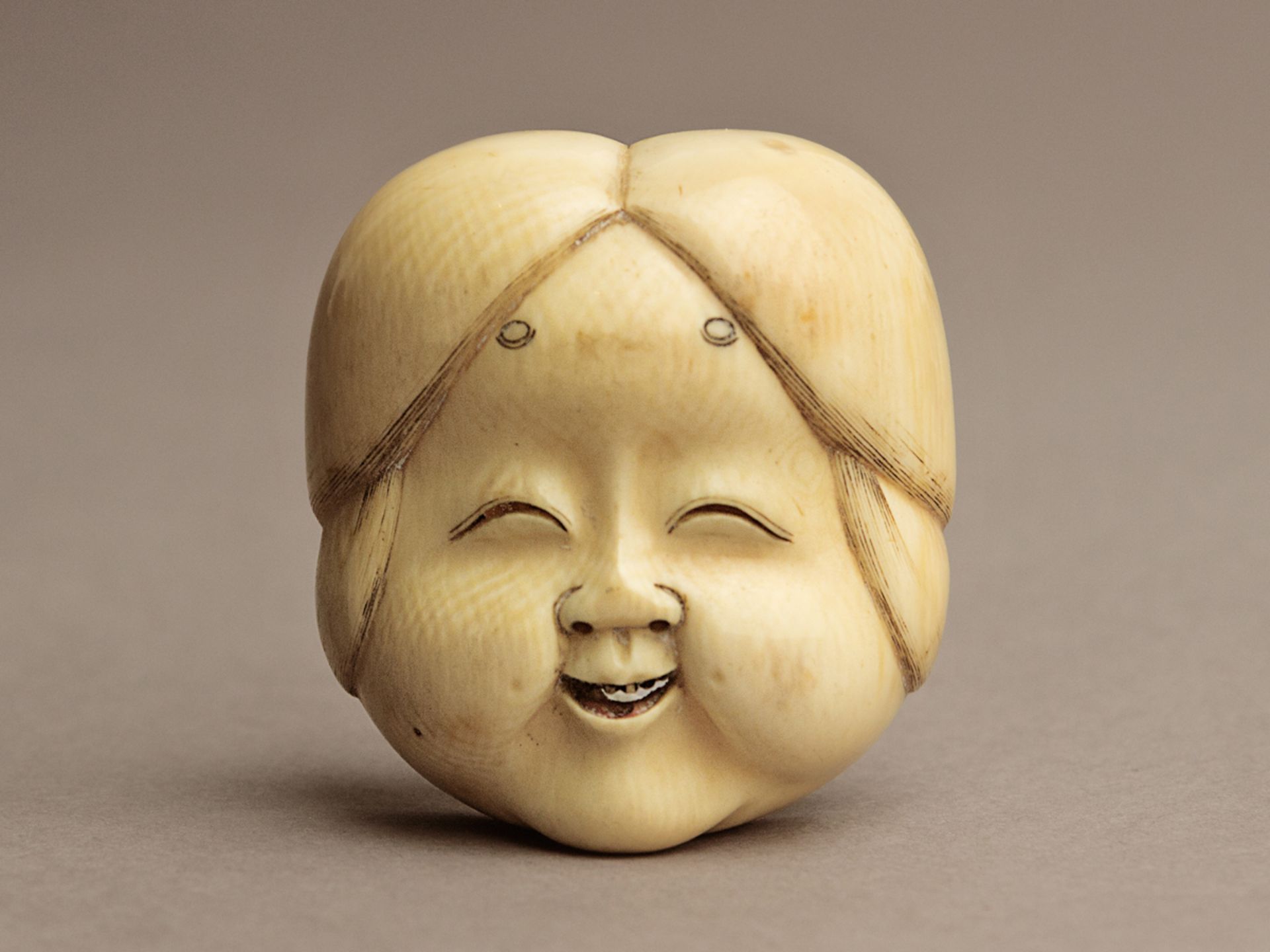 A 19th century Japanese netsuke from Meiji period. Signed