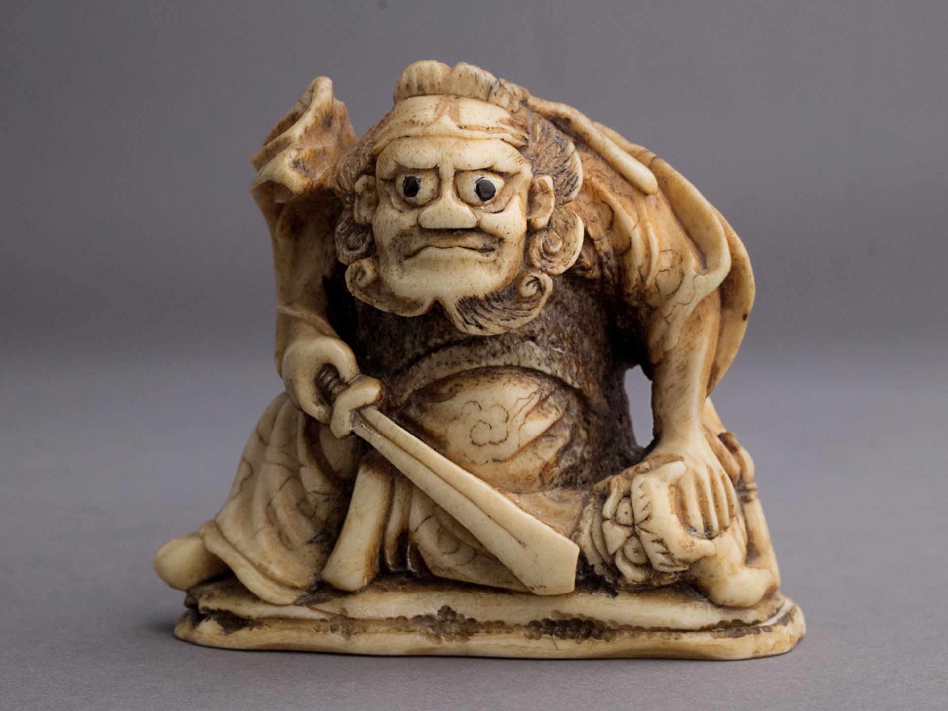 A 19th century Japanese netsuke. Signed Kiyokatsu