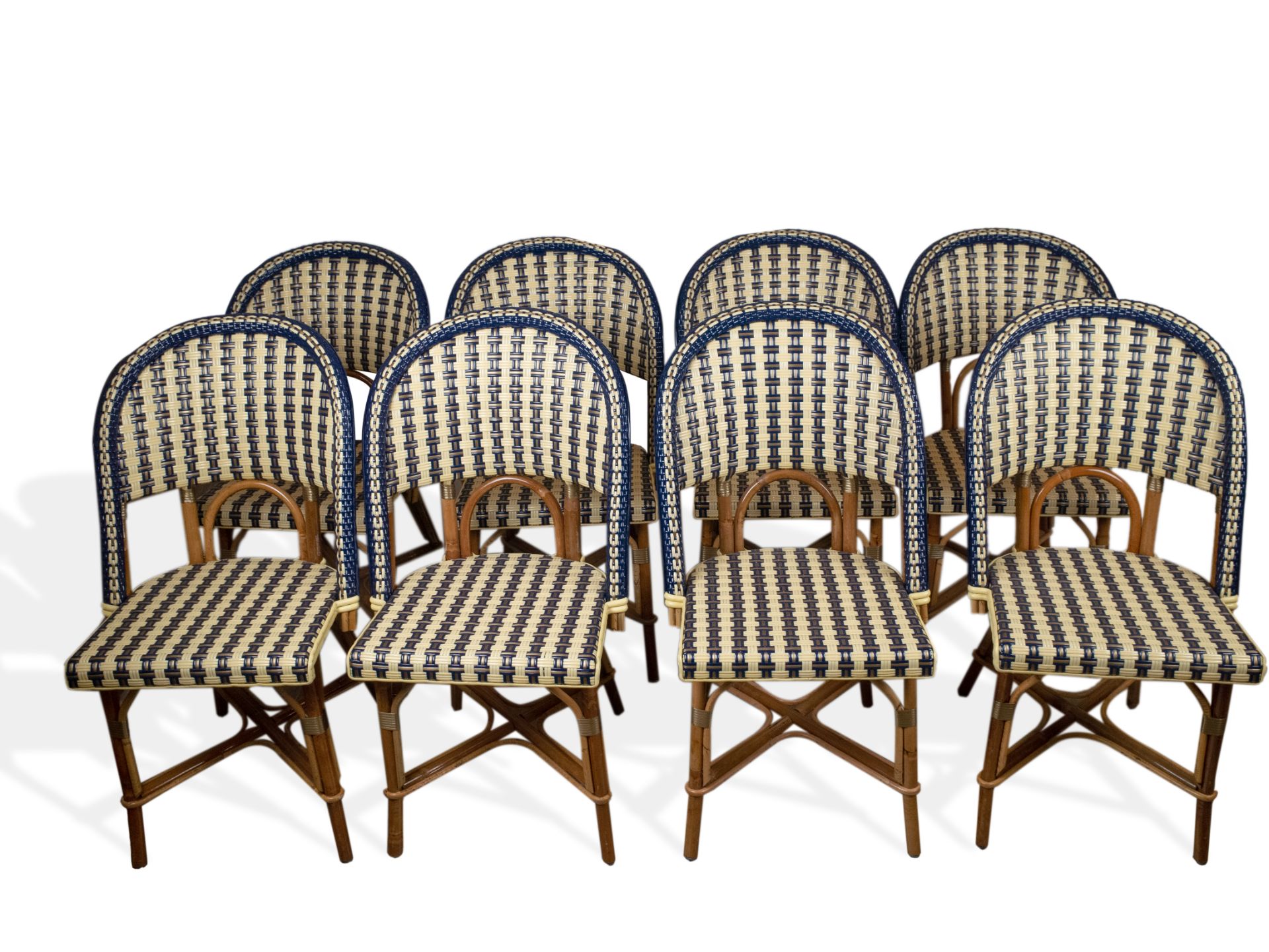 Maison Gatti. Set of eight 'Select' chairs