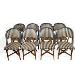 Maison Gatti. Set of eight 'Select' chairs