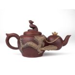 A 20th century Chinese yixing double teapot