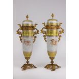 A first half of 20th century Austrian decorative vases and covers