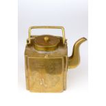 A 19th century Japanese bronze teapot
