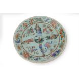 A 19th century Chinese Canton Famille Rose porcelain plate
