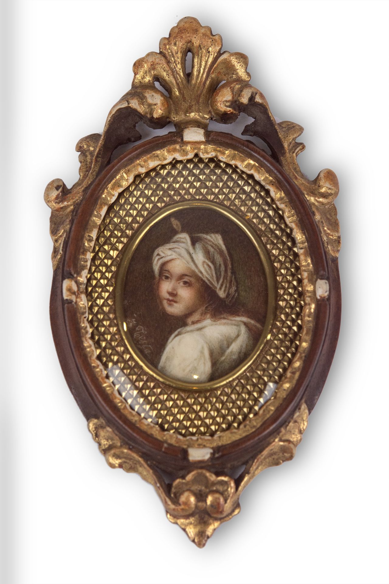 A 19th century Italian portrait miniature