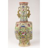 An early 20th century Chinese Famille Rose vase from Qing period