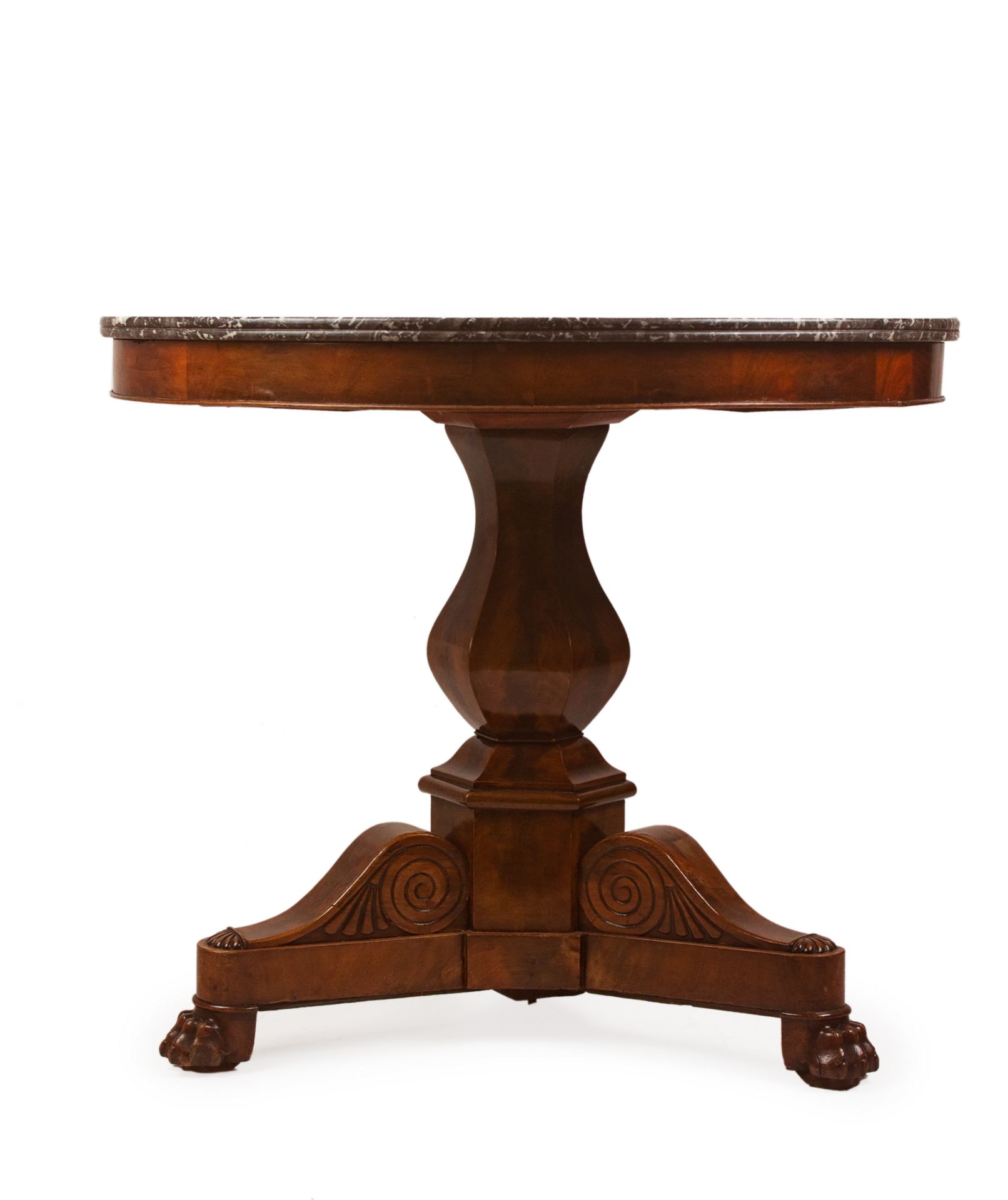 A 19th century Charles X period French guéridon walnut table - Image 2 of 3