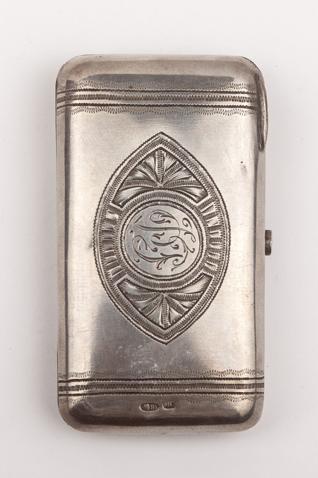 Michael Parkin. A Russian silver cigarette case circa 1908-1926