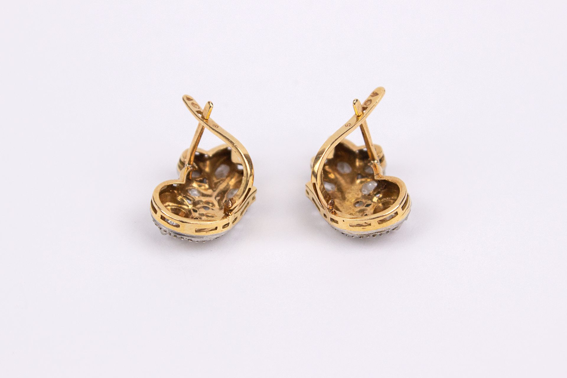 A pair of first third of 20th century French earrings - Image 2 of 2