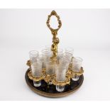 A 19th century set of twelve liquor glasses