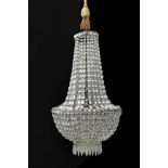 An early 20th century four light chandelier