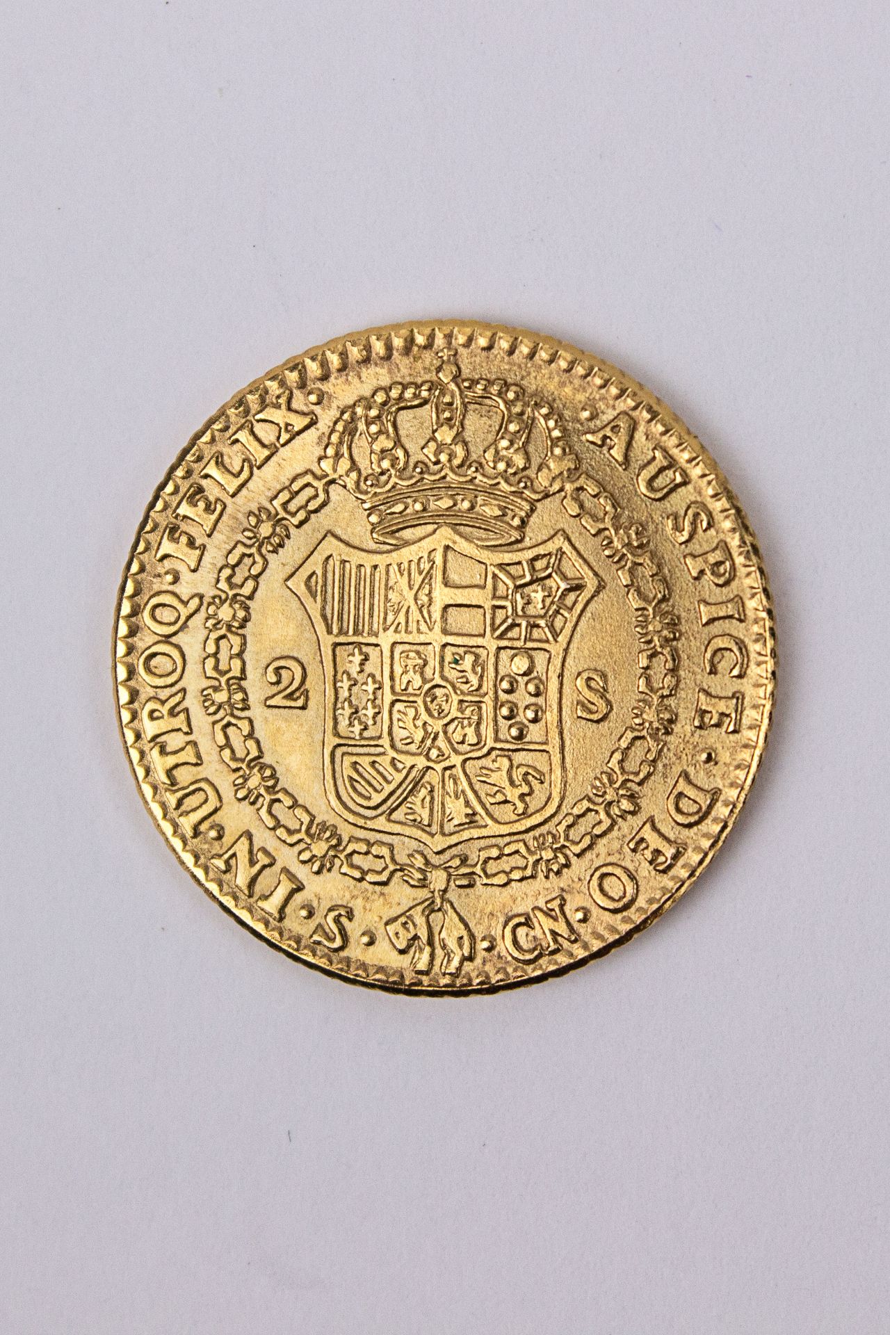 2 escudos Carlos IV, Seville mint, year 1796 - Bild 2 aus 2