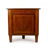 A mid 19th century English walnut corner-piece