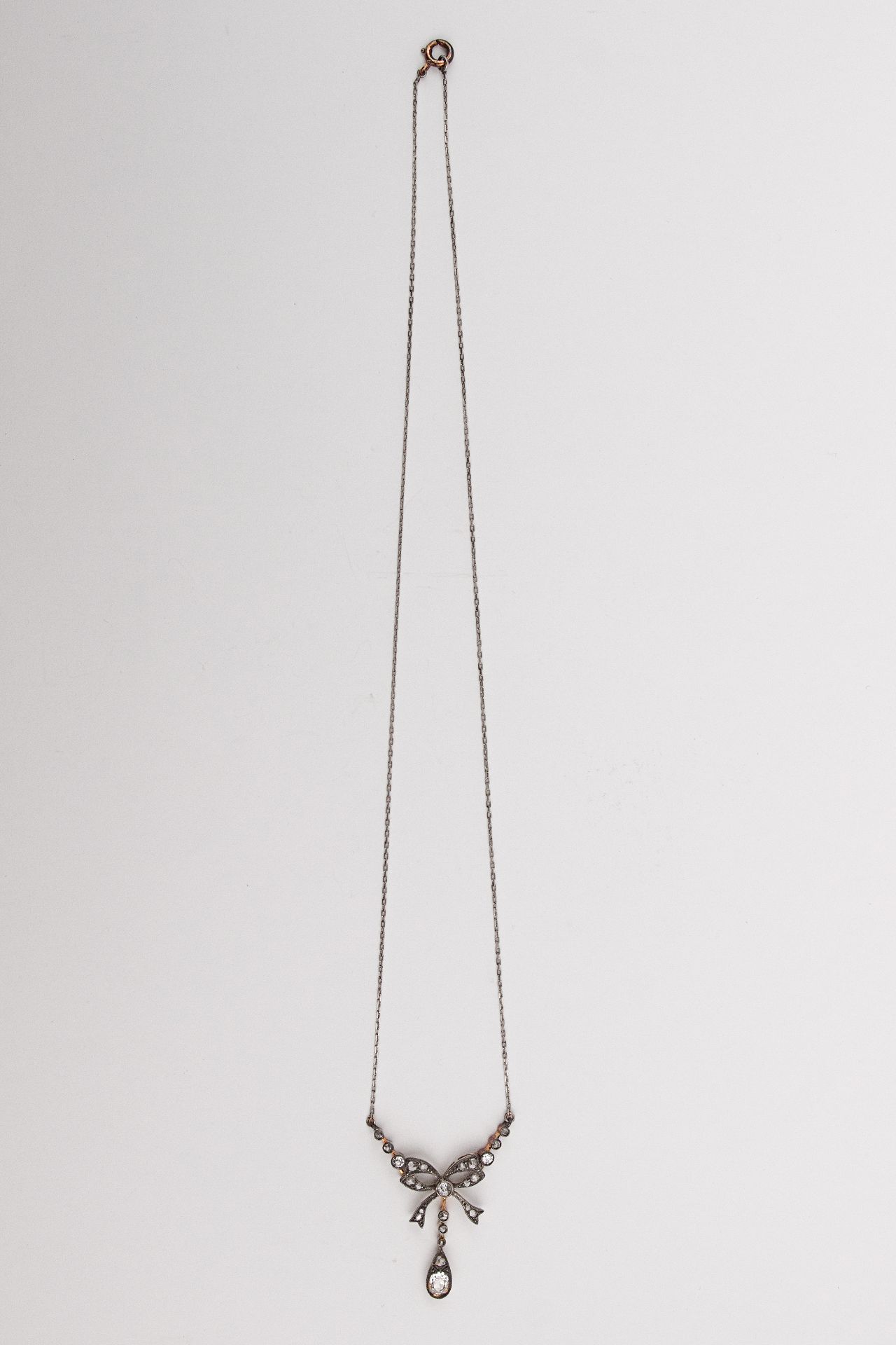A Belle Époque pendant and chain circa 1895