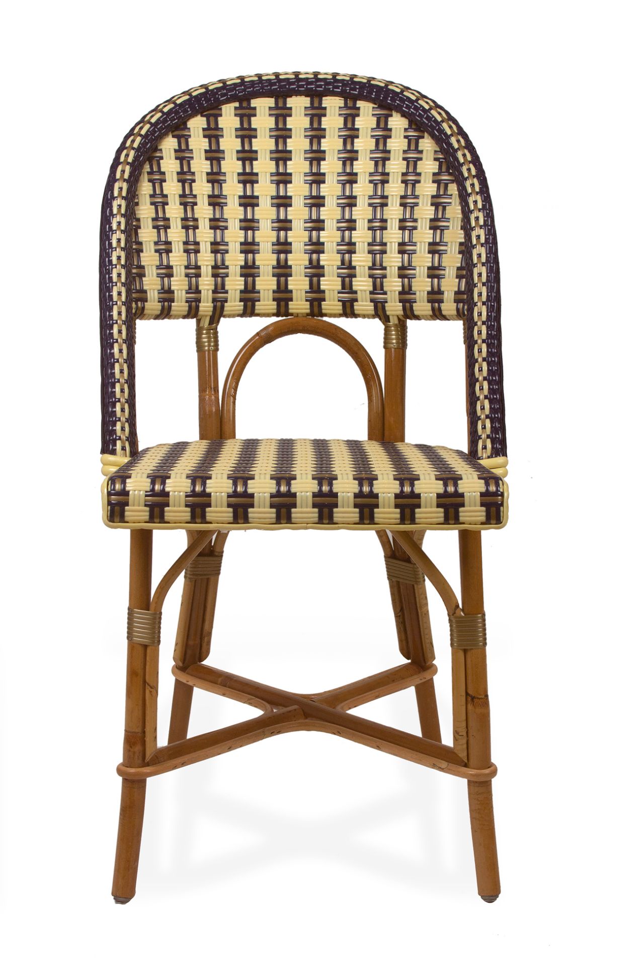 Maison Gatti. Set of six 'Select' chairs and a 'Croisillons' planter - Bild 3 aus 5
