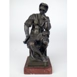 A 19th century grand tour bronze sculpture